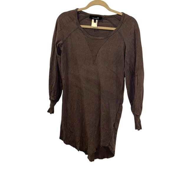 isabel marant jersey knit long sleeved fabulous bracelet cuff plum brown top M - Picture 1 of 5